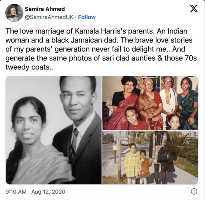 kamala harris parents